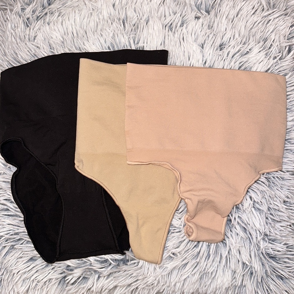 SKIMS High-Waist Shapewear Briefs - Black, Beige, Nude